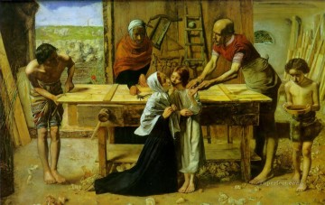 Cristo carpintero prerrafaelita John Everett Millais Pinturas al óleo